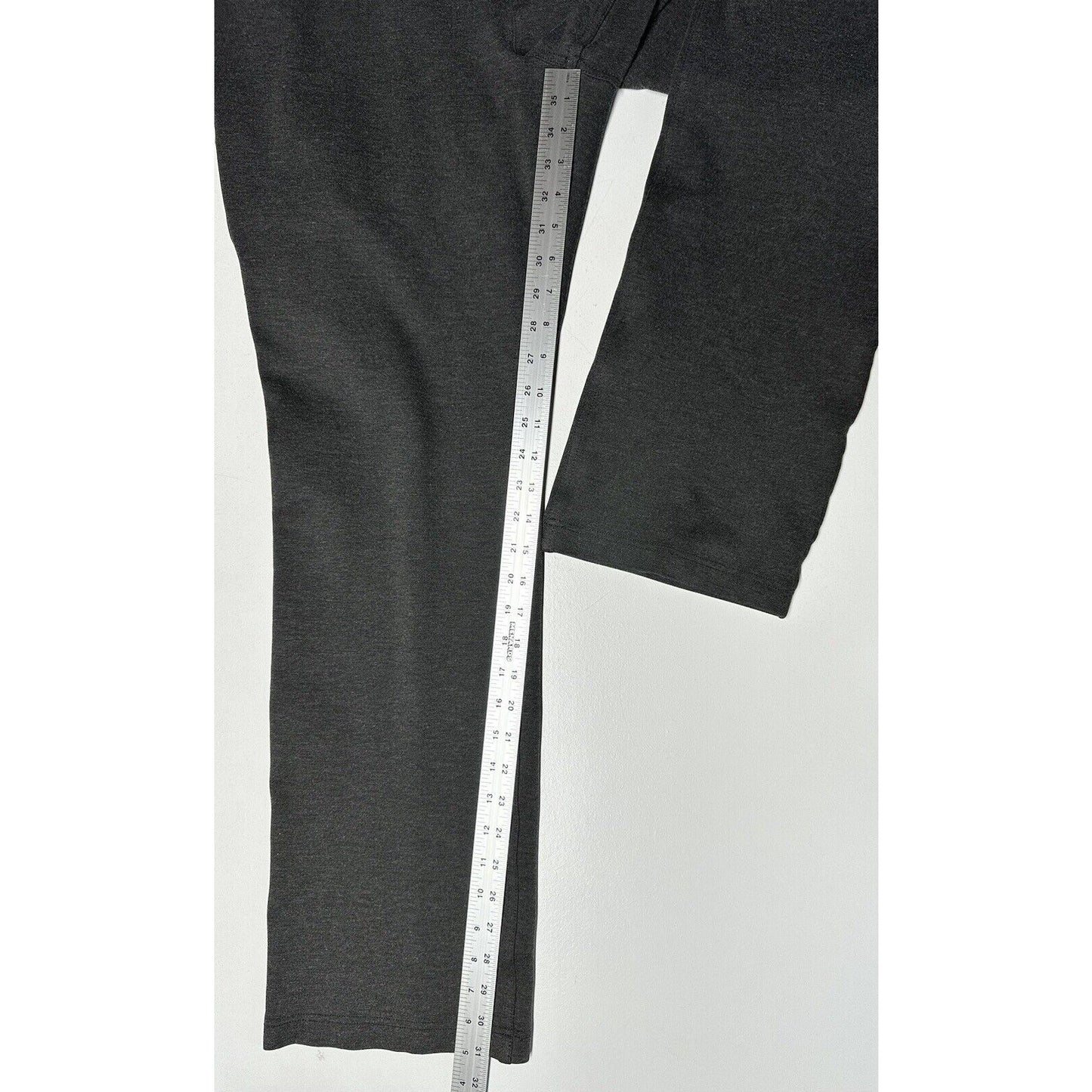 Duluth Trading Pants Womens 16 Wearwithall Ponte Knit Bootcut Gray Stretch Zip