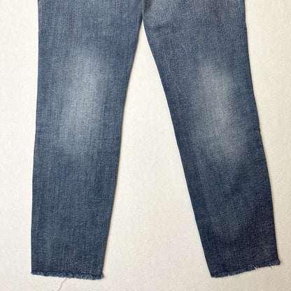 Judy Blue Jeans 3 26 Relaxed Shelley High Rise Slim Straight Blue Denim Distress