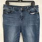 Judy Blue Jeans Womens 32 Relaxed Fit Tapered Leg Blue Stretch Denim Distressed