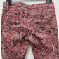 Prana Jeans 10 Womens Corduroy Trinity Skinny Slim Pink Rhubarb Paisley Preppy