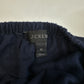 J Crew Dress Medium Navy Blue Linen Cotton Lightweight Womens Coastal Beachy