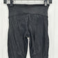 Spanx Leggings Womens Small Petite Faux Leather Moto Black Pants Slimming EUC