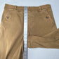 Spanx Pants Womens Large Stretch Twill Cropped Wide Leg High Rise Brown Jeans
