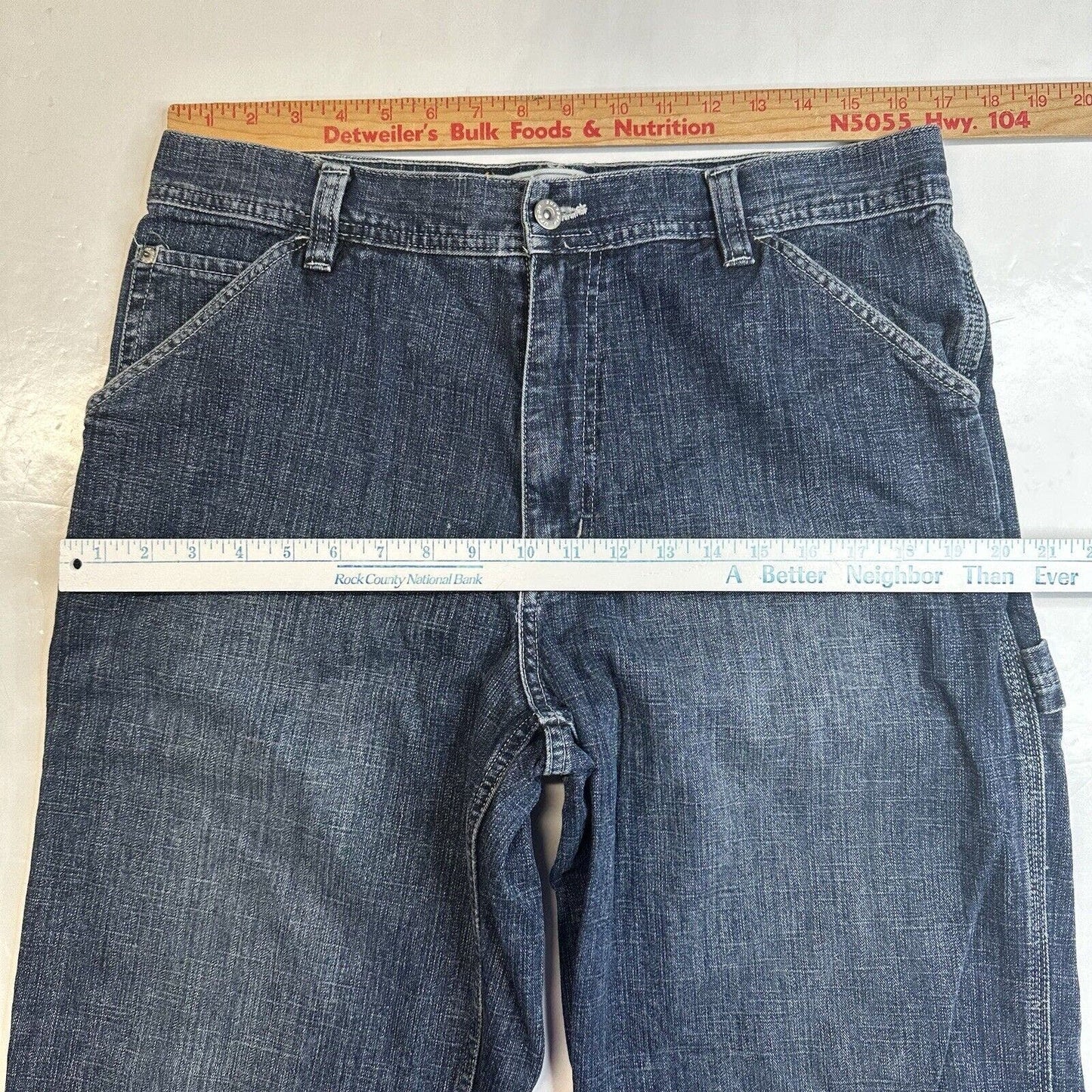 Urban Pipeline Jeans Mens 33x30 Blue Carpenter Loose Baggy Wide Denim Streetwear