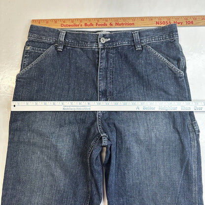 Urban Pipeline Jeans Mens 33x30 Blue Carpenter Loose Baggy Wide Denim Streetwear