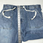 Judy Blue Jeans Womens 14W High Waist Jogger Blue Stretch Denim Elastic Waist