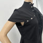 Killstar Dress Womens XL Black Lace Up Front Eyelets Gothic Witch Punk Rave EUC
