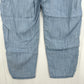 Cloth Stone Pants Medium Chambray Lyocell Tencel Ankle Crop Blue Roll Up Coastal