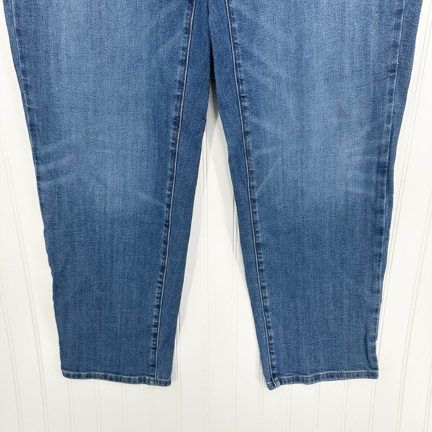 J Jill Jeans Womens 18 Relaxed Boyfriend Blue Stretch Denim Comfort Medium Wash
