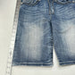Miss Me Shorts Womens 28 Boyfriend Bermuda Blue Jean Denim Y2K Western Modest