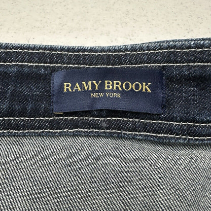 Ramy Brook Skirt Womens 26 Marietta Denim Blue Jean Midi Pencil Zipper Slit EUC