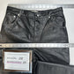 We The Free People Pants Womens 8 It Factor Vegan Leather Black Wide Leg Hi Rise