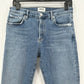 AGOLDE Jeans Women 28 Toni Midrise Skinny Blue Stretch Denim Distress Light Wash