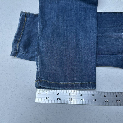 Judy Blue Jeans Womens 9 29 Relaxed Fit Blue Stretch Denim Dark Wash Distressed