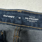 Old Navy Shorts Womens 18 OG Straight High Rise Blue Stretch Denim Jean Fray NEW