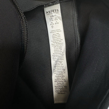 Spanx Leggings Womens Large Black Faux Leather Assets Pull On Pants Slimming EUC