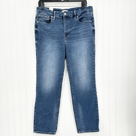 Good American Jeans Womens 12 31 Good Legs Straight Indigo 271 Blue Denim NWOT