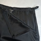 St John Pants Women 12 Caviar Kate Satin Wide Leg Black High Rise Side Zip Dress