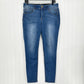Democracy Jeans Womens 10 Skinny Ab Solution Blue Stretch Denim Tummy Control