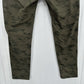 Bevy Flog Pants Womens 29 Shely Green Camoflauge Drawstring Travel Casual EUC