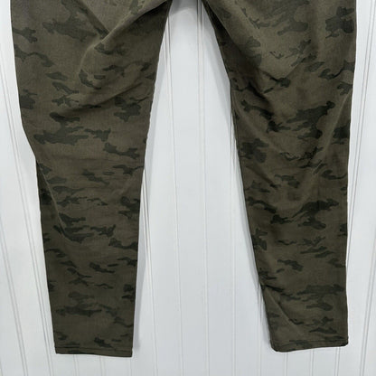 Bevy Flog Pants Womens 29 Shely Green Camoflauge Drawstring Travel Casual EUC