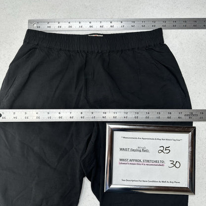 Marine Layer Pants Womens XS Allison Crop Black Lyocell Tencel Coastal Beach
