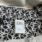 Diane Von Furstenberg Silk Shorts Womens 4 Black/White Floral Zip Front Pockets
