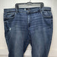 Kut From The Kloth Jeans Womens 24W Reese Ankle Straight Denim Blue Fray NEW