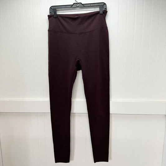 Spanx Leggings Womens XL Red Hot Assets Purple Wine Ponte Pull On Pants Slimming