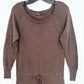 Prana Dress Women XS Leigh Sweater Dress Brown Organic Cotton Lightweight Casual