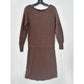Prana Dress Women XS Leigh Sweater Dress Brown Organic Cotton Lightweight Casual