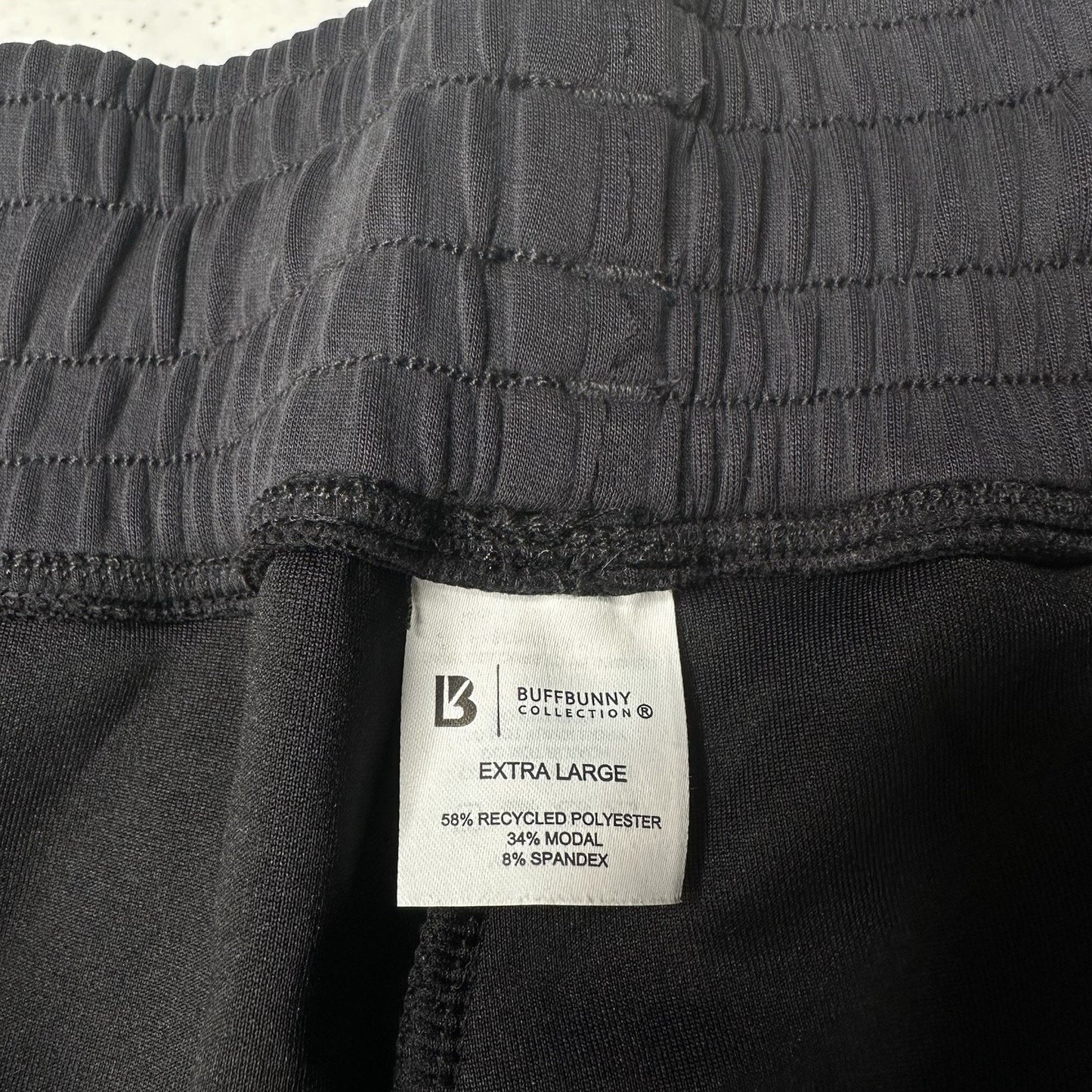 Buff Bunny Luxe Jogger Womens XL Sweatpant Black Cozy Lounge Silky Soft NEW