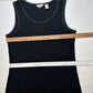 J Jill Dress Womens Large Black Shift Sleeveless Slinky Stretch Travel Beach