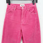Rollas Corduroy Jeans 26 Original Straight Hot Pink Hi Rise Preppy Barbie *Flaw