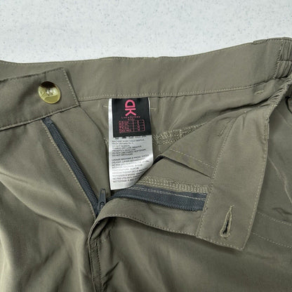 Little Donkey Andy Pants Women Small Convertible Green Hiking Zip Off Shorts EUC