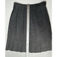 J McLaughlin Skirt Womens 8 Pleated Wool Gray Zip Academia Preppy Luxury *Flaw