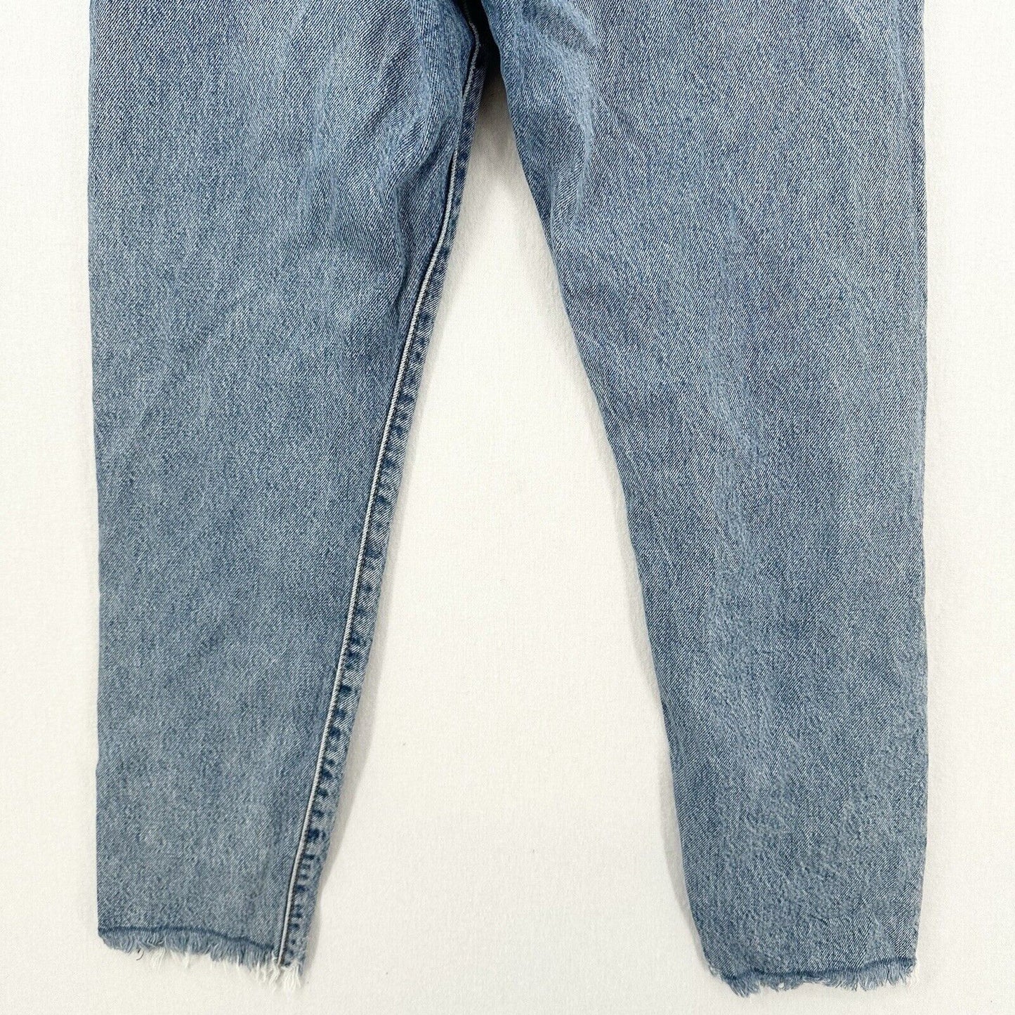 Levis Wedgie Jeans 27 US 4/5 Skinny Ankle Blue Denim Button Fly Distress Fray