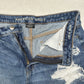 American Eagle Shorts Womens 10 Mom High Rise Blue Jean Denim Distressed Grunge