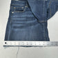 American Eagle Shorts Womens 14 Midi Blue Jean Denim Super Stretch Distress Fray