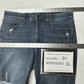 Lularoe Shorts Womens 32 US 14 Skinny Bermuda Cut Off Blue Denim Tummy Panel