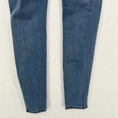 Judy Blue Jeans Womens 7 28 Skinny Blue Stretch Denim Crochet Distressed Grunge