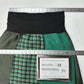 Green 3 Skirt Women Medium Upcycled Vintage Fabric Patchwork Academia Preppy USA