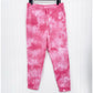 Lularoe Boyfriend Jogger Womens Medium Sweatpant Bright Pink Tie Dye Cozy Lounge