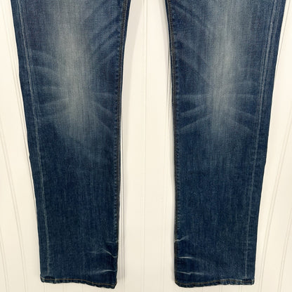 Dont Cry Milan Jeans Womens 12* Long Slim Bootcut Denim Western Cowboy *Flaws