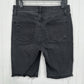 Lularoe Shorts 30 US 10 12 Skinny Bermuda Black Denim Tummy Panel DistressGrunge