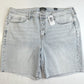 Torrid Shorts 20 Bermuda Relaxed Midrise Wild West Blue Denim Button Fly NEW