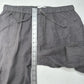 Nicole Miller Pants Womens Large Linen Cargo Jogger Gray Pull On Coastal Beach