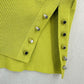 Joseph Ribkoff Top Womens Medium Neon Green Yellow Studded Travel OldMoney EUC