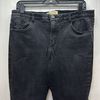 Democracy Jeans Womens 14 Skinny Ab Technology Black Stretch Denim Slimming