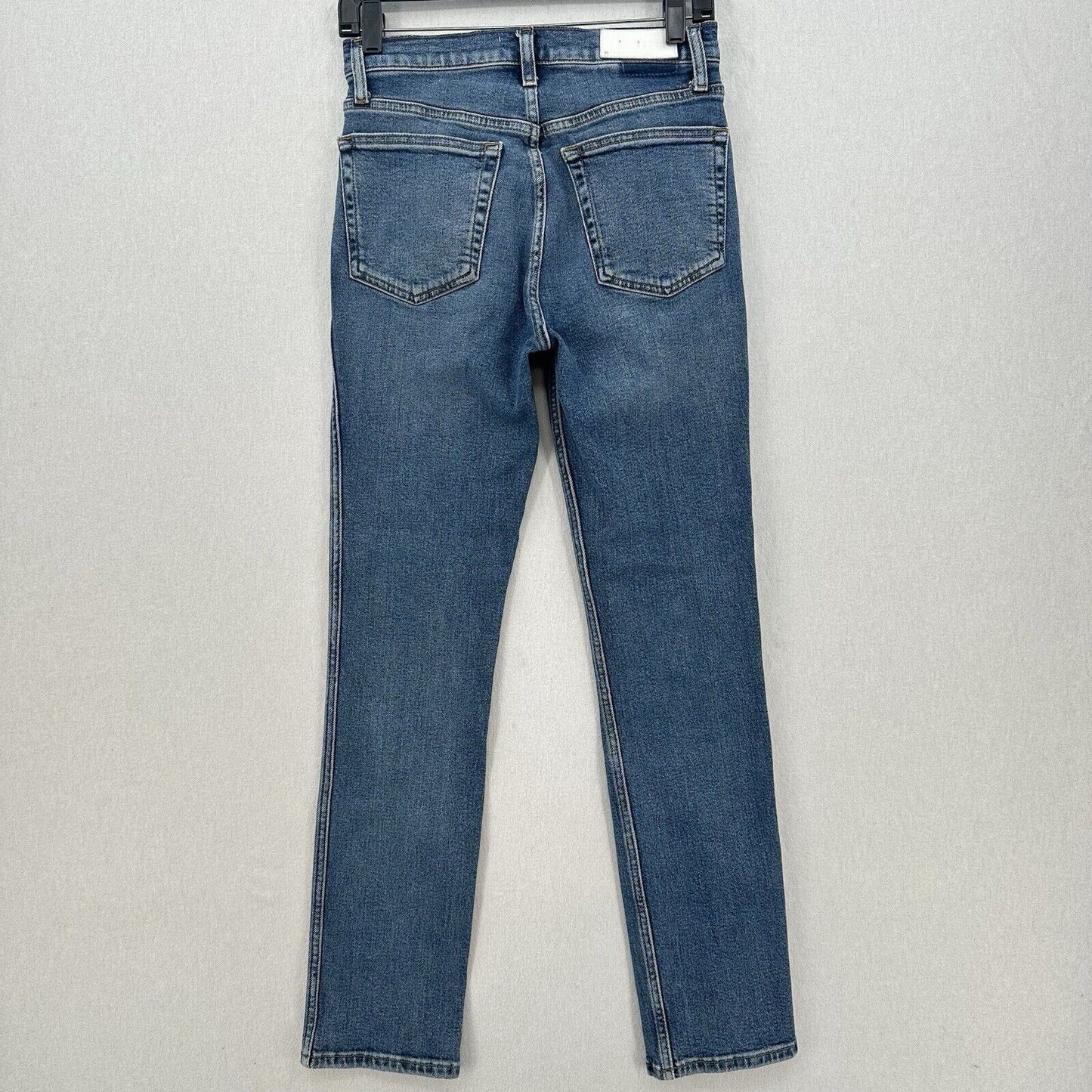 REDONE Jeans Womens 26 80s Slim Straight Blue Denim High Rise Button Fly 90s